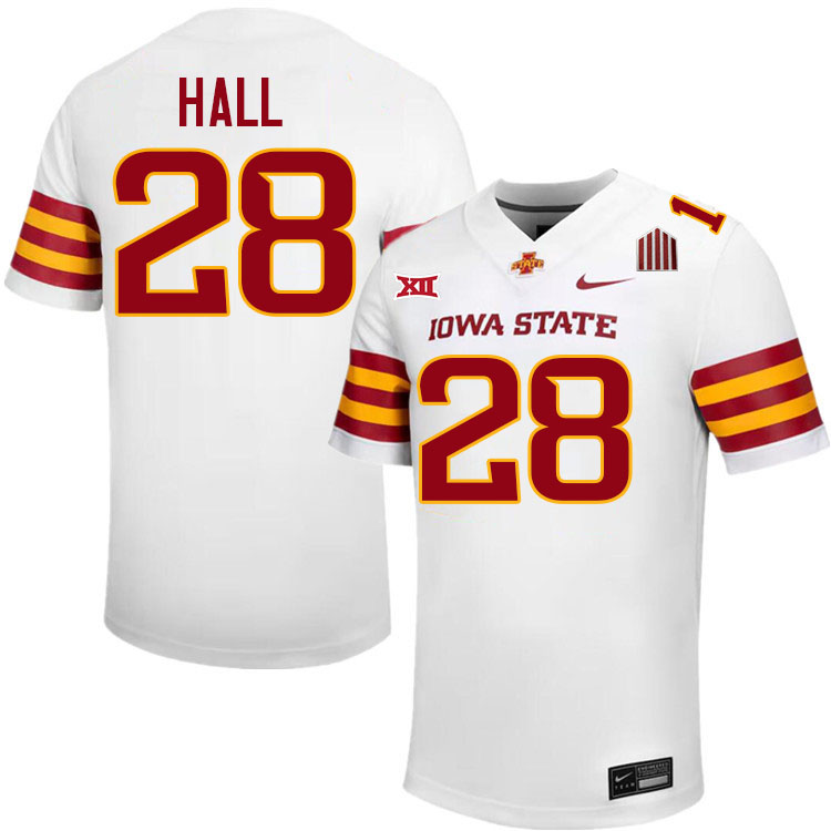 Breece Hall Jersey,Iowa State Cyclones #28 Breece Hall College Jersey Youth-White